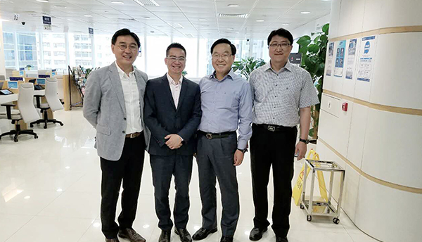 韩国三星总部HQ CS 副总裁到访香港图腾（铜锣湾三星客户服务中心）